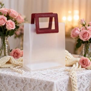 FANCY GIFT BAG TRANSPARENT SQUARE NO.PLBG-08