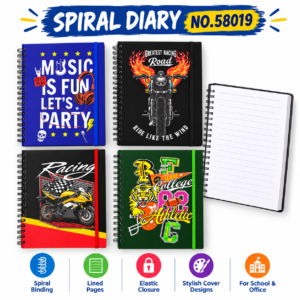 FANCY DIARY SPIRAL A/5 NO.XQ-58019-DEPAI