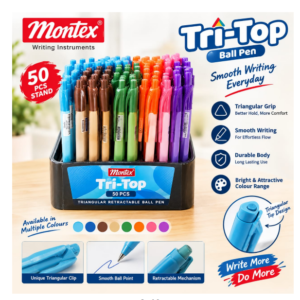 TRI-TOP BALL PEN 50 PC STAND (12)-MONTEX