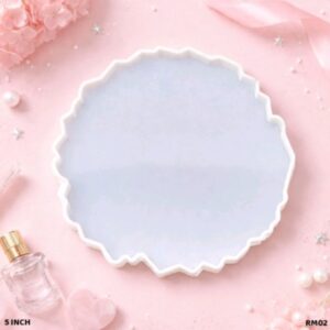 SILICON RESIN MOULD ROUND AGATE 5 INCH [1PC]-RM02