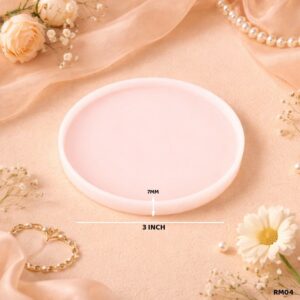 SILICON RESIN MOULD ROUND PLAIN 3 INCH [1PC]-RM04